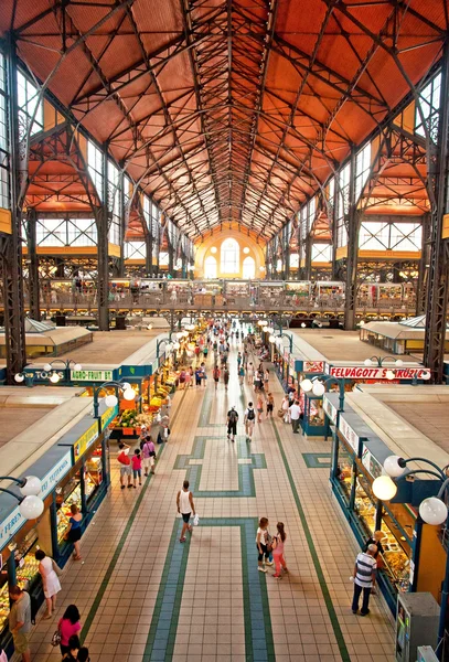 People shopping in the Great Market Hall