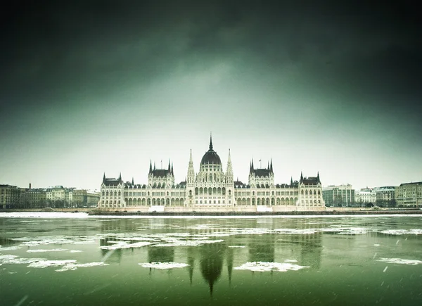 Parliament building at winter