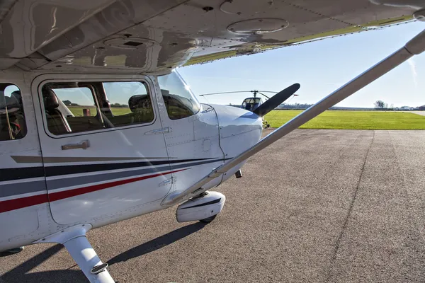 Small plane in private airport