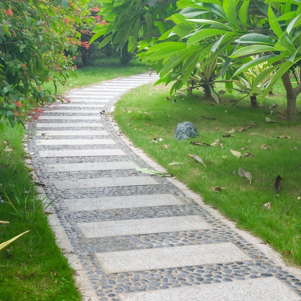 Stone path in park