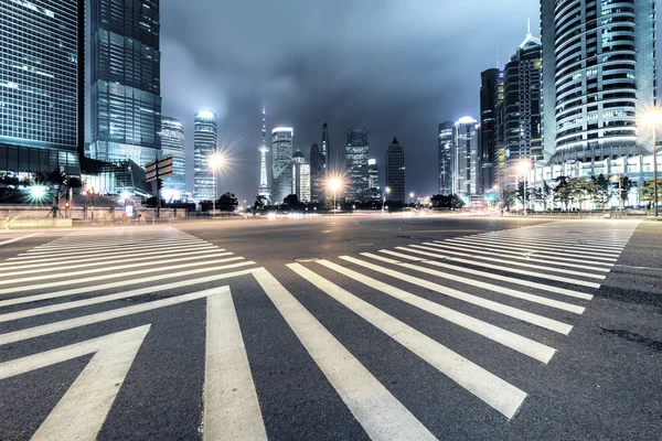 Light trails on shanghai