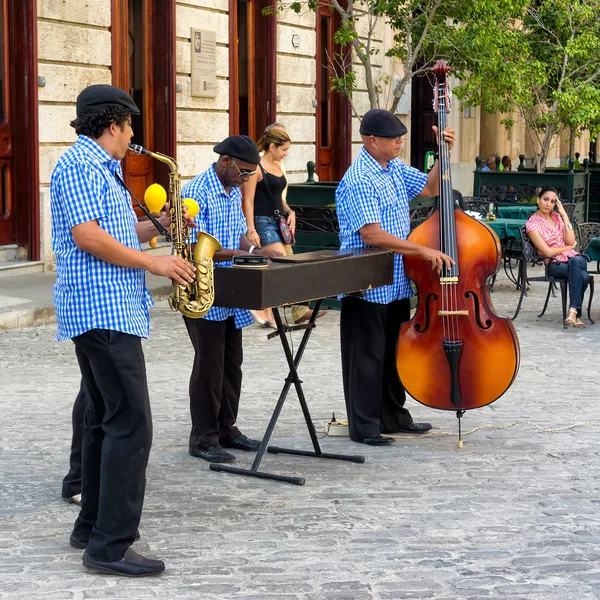 Traditional music group playing in Old Havana