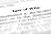 Law of Wills and Testaments — Stock Photo