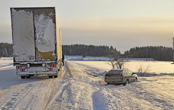 Car in the ditch