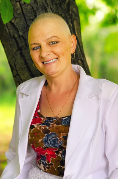 Happy cancer survivor