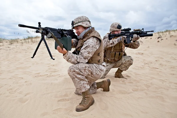 US marines in action