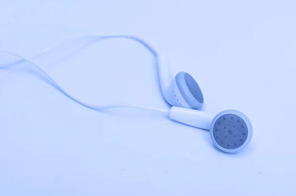 Concept of digital music white Headphones