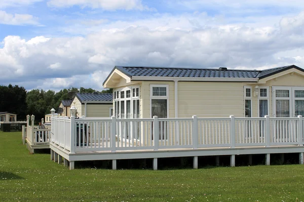 Static caravans in holiday park