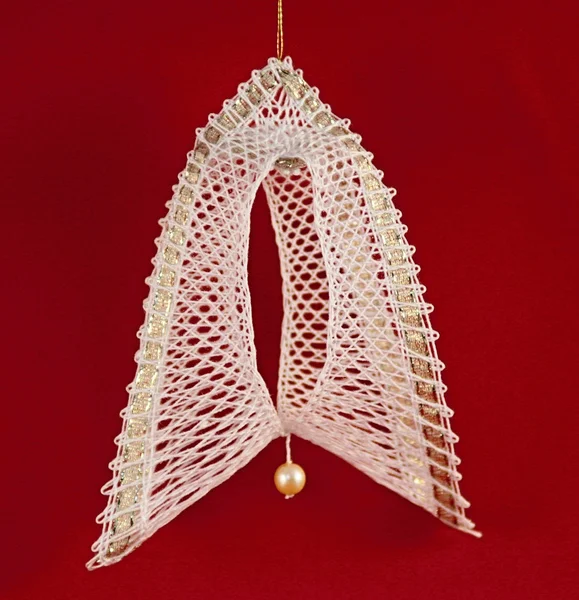 Bobbin lace christmas bell
