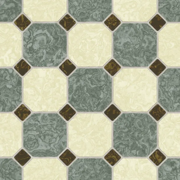 Green and earth tone ceramic tile bathroom floor - seamless texture perfect for 3D modeling and rendering