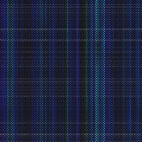 Weaved blue cotton with tartan-like square patterns seamless texture perfect for 3D modeling and rendering