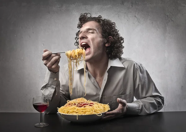 Eating Spaghetti