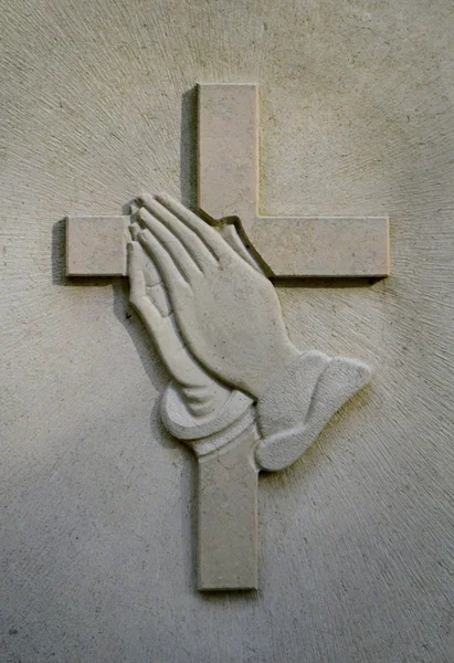 Crucifix And Jesus\' Hands