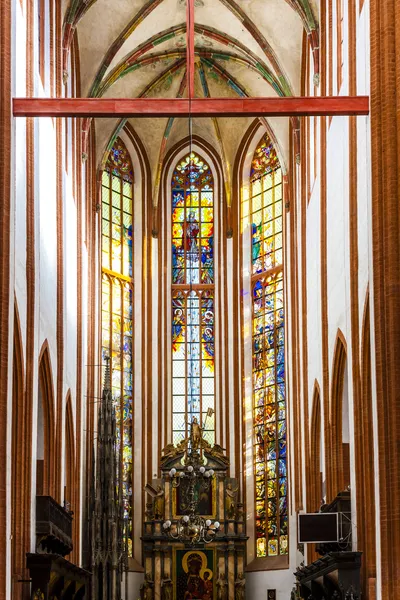 Interior of St Elisabeth\'\'s Church, Wroclaw, Silesia, Poland