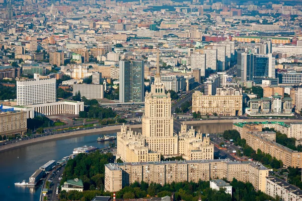 Day-time aerial view of Moscow, Russia.