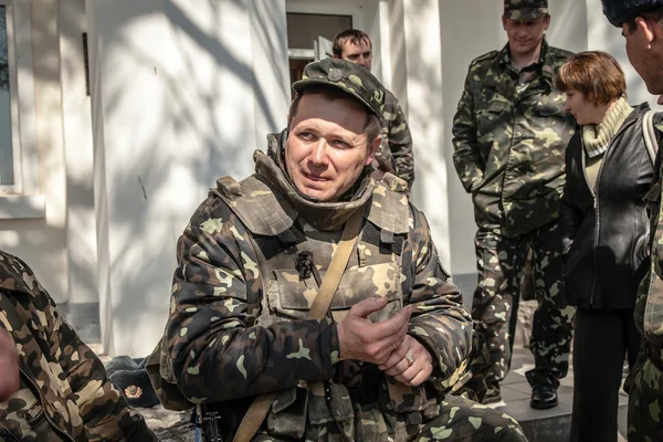 Belbek military base in Crimea, Ukraine