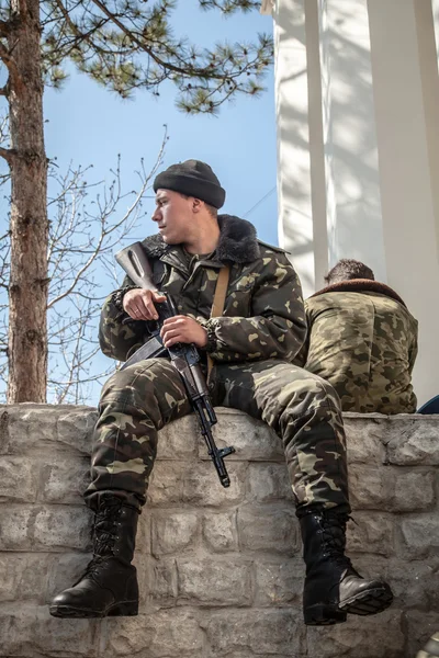 Belbek military base in Crimea, Ukraine