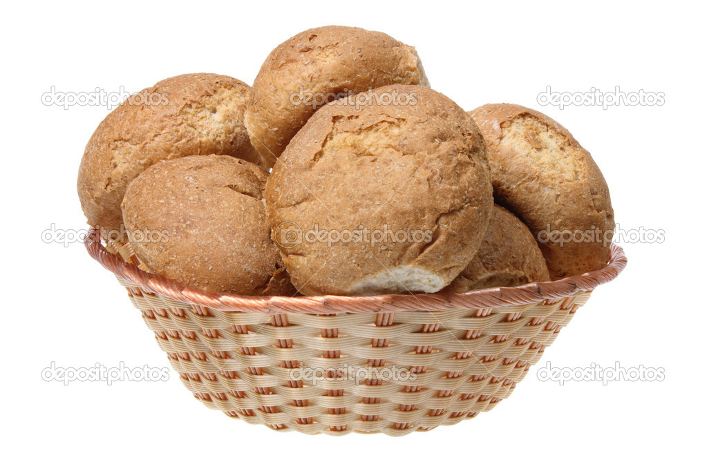 Bread Rolls in Basket — Stock Photo © newlight 16782093