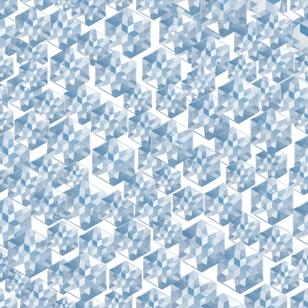Abstract blue crystal geometric background