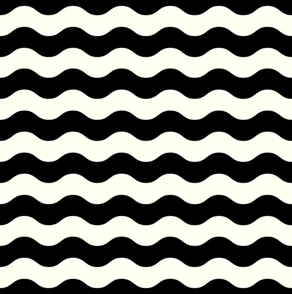 Retro seamless Wave pattern in black and white