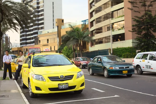 Taxi in Miraflores, Lima, Peru