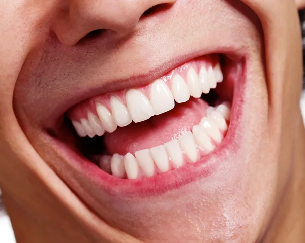 Laughing mouth closeup