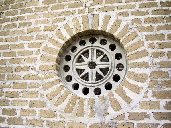 Colonial window on wall in Mexico