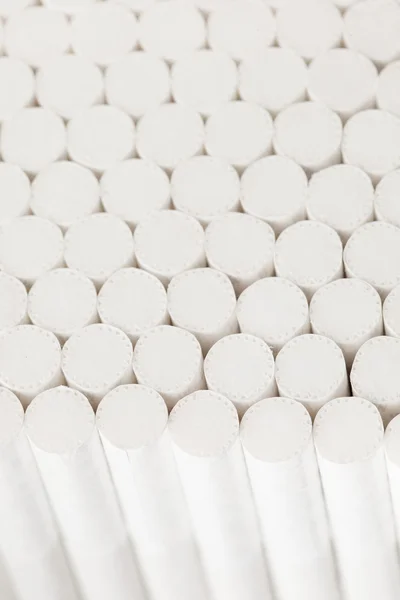 Abstract white filters of cigarettes