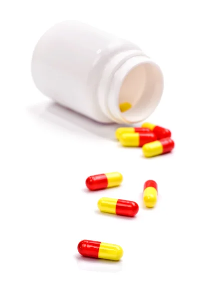 Pills isolated on a white
