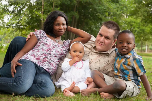 Multicultural happy family — Stock Photo #30842989