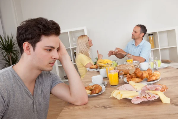 Parents arguing in the kitchen