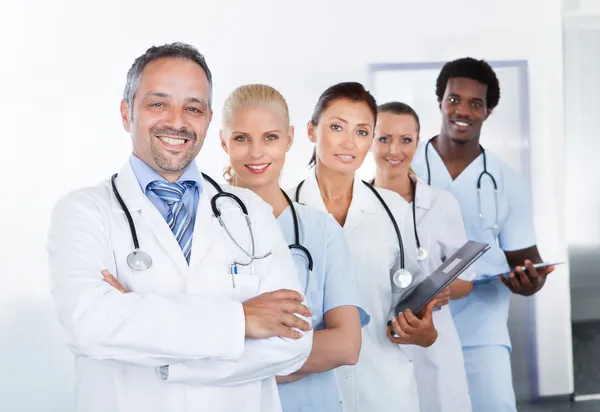 Group Of Happy Multiracial Doctors