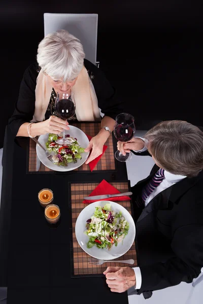 Senior Couple In A Restaurant