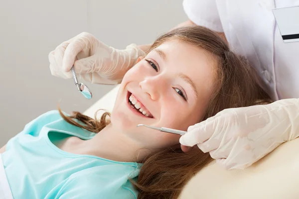 Happy Girl at dentist