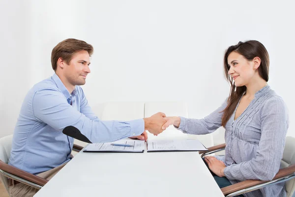 Shaking Hand With Businessman