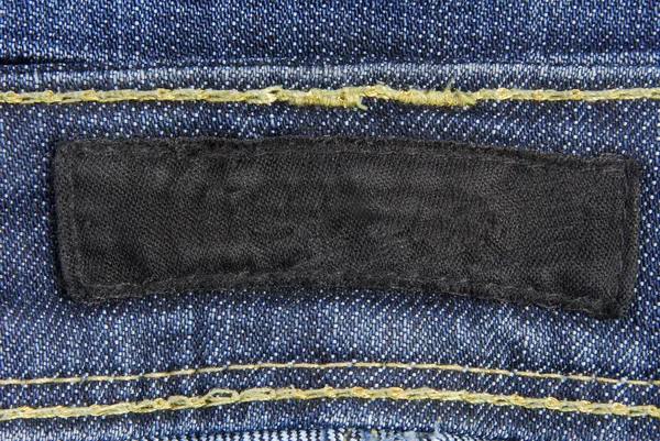 Jeans denim label