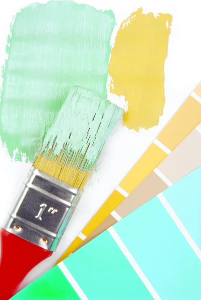 Paint brush and paint color choice for interior