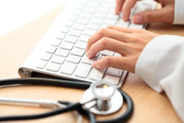 Doctor type keyboard with stethoscope