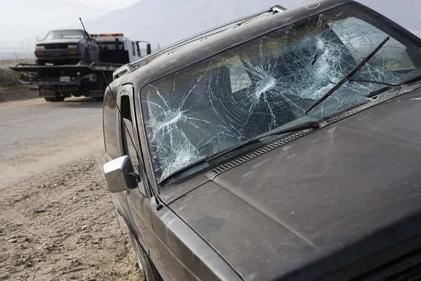 Car With Broken Windshield