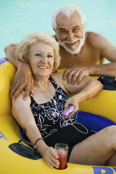 Senior Couple in Swimming Pool