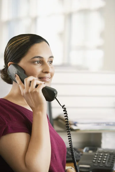 Office worker on phone