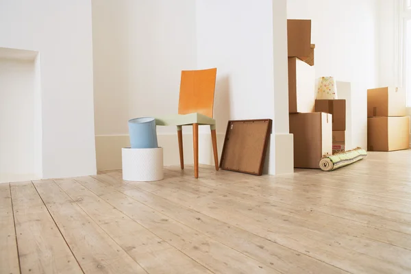 Furniture and Cardboard Boxes