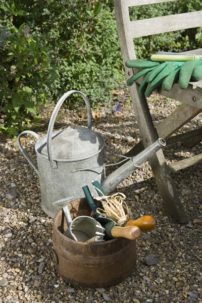 Watering Can and Garden Tools