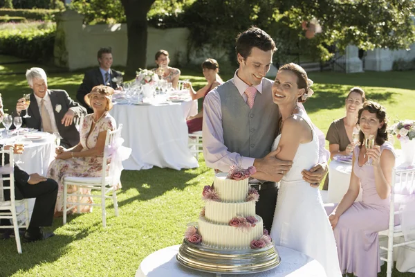 Bride and Groom at Wedding Reception