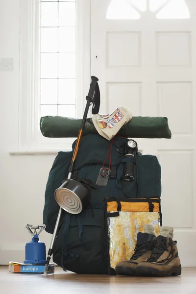 Backpack and camping equipment