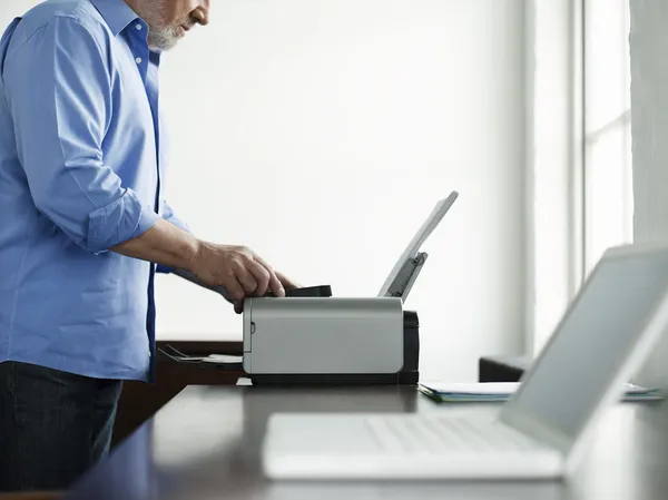 Man Using Computer