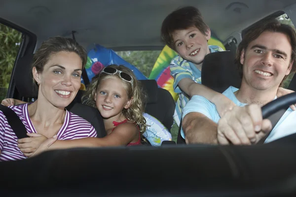 Family   in car