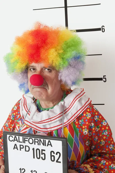Angry senior clown