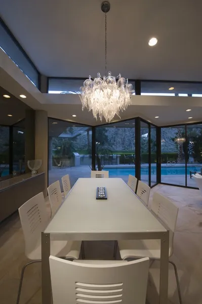 Dining table of Palm Springs home