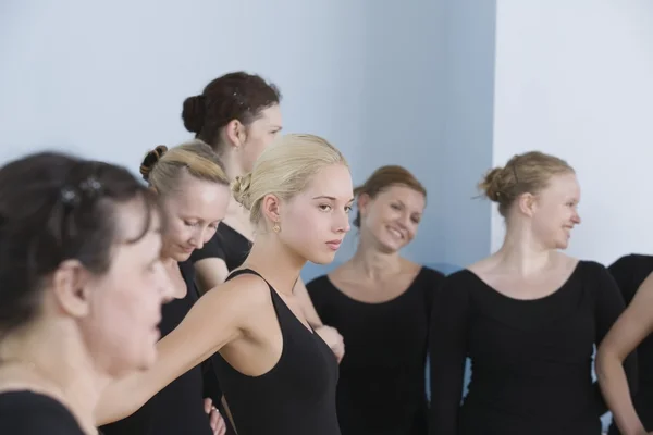 Young female ballet dancers
